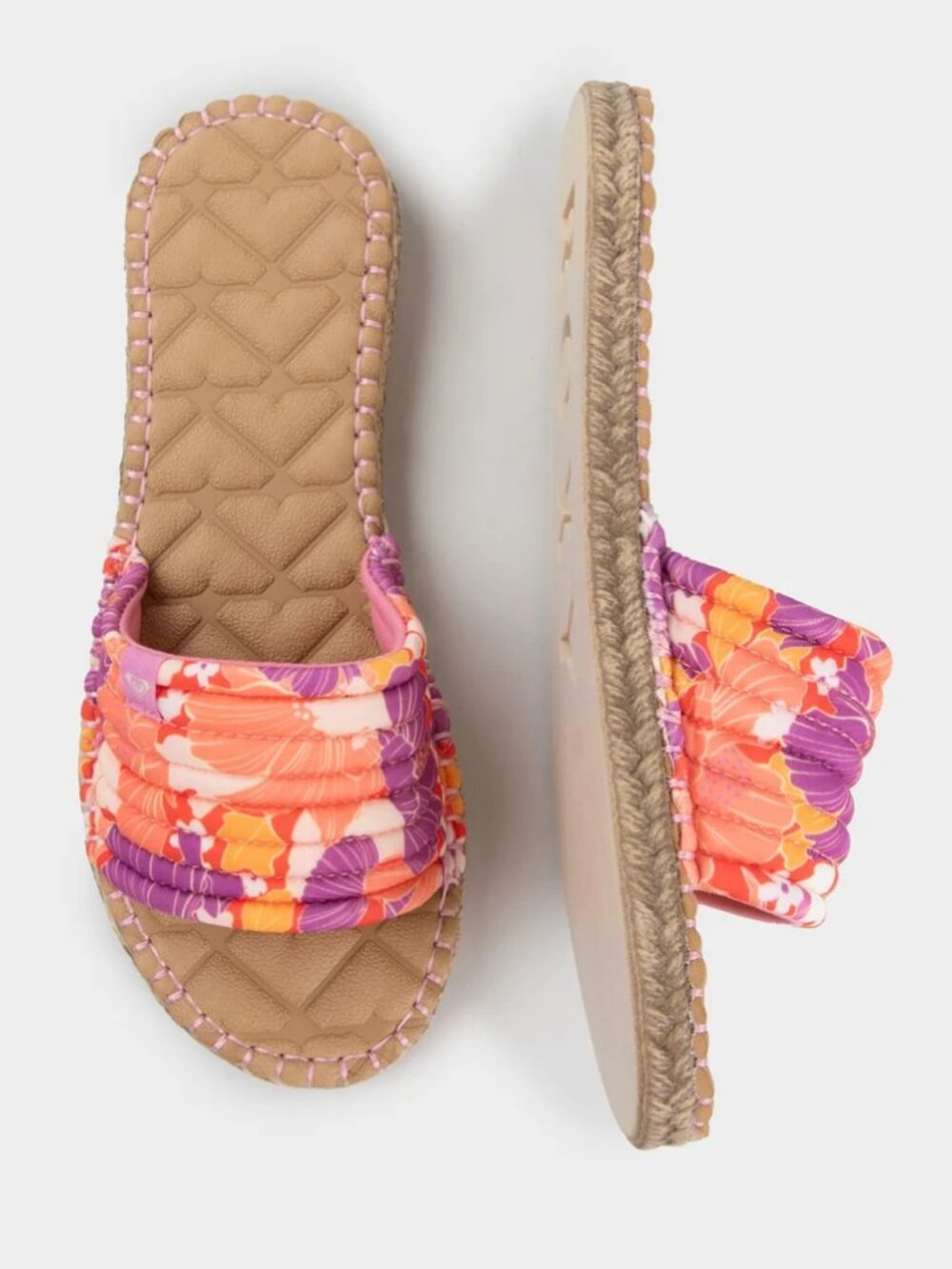 ROXY Floral Shoresoft Womens Slide Sandals/NWT/6 - Picture 5 of 12